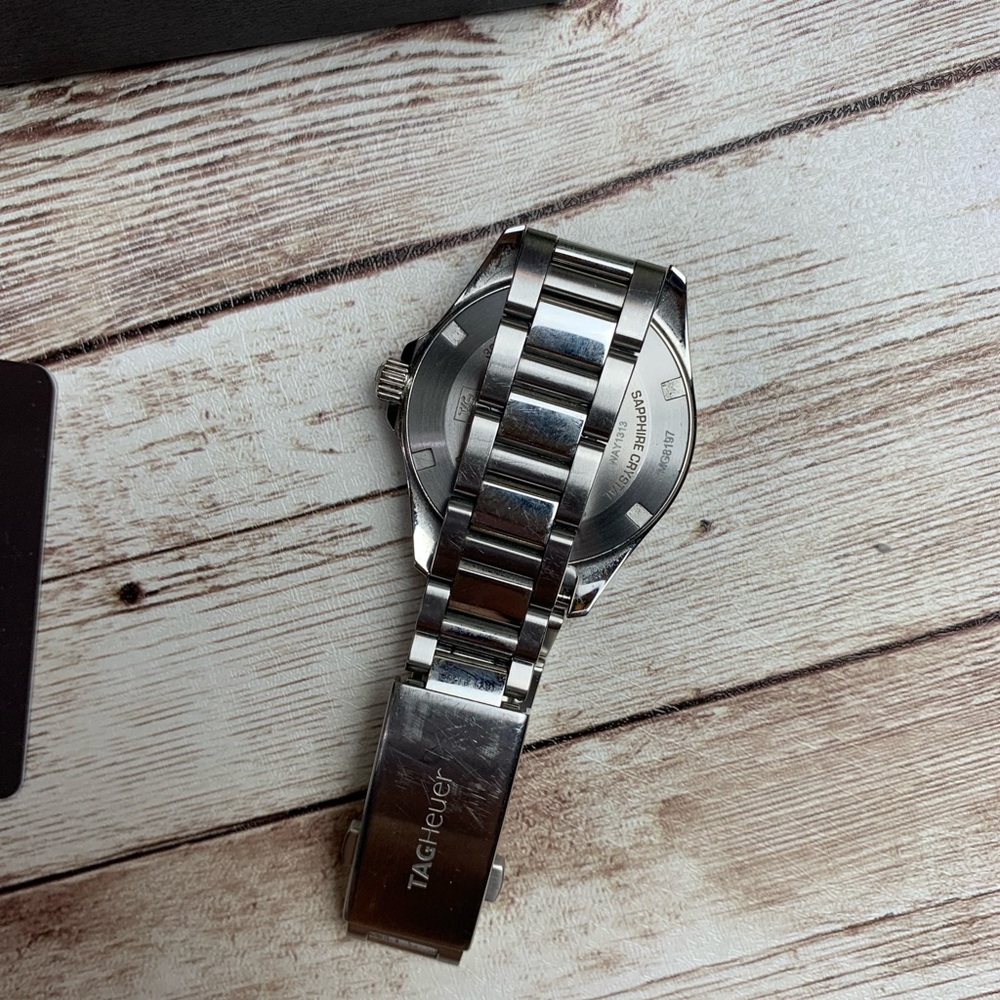 Tag Heuer Stainless Steel Silver and White Aquaracer Watch - Picture 3 of 8